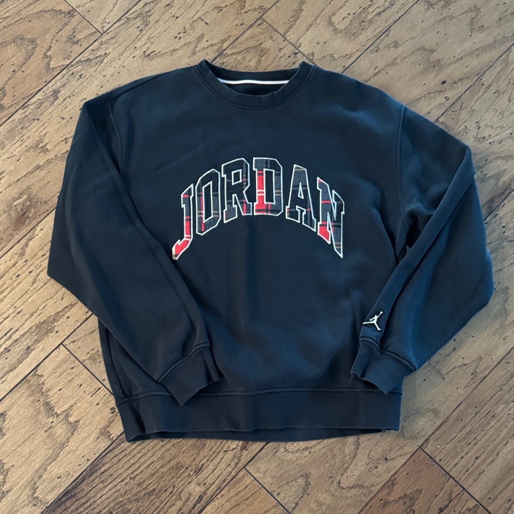 Jordan Black Crewneck Men's Sweatshirt